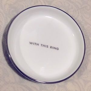 KATE SPADE “WITH THIS RING” 💍 DISH